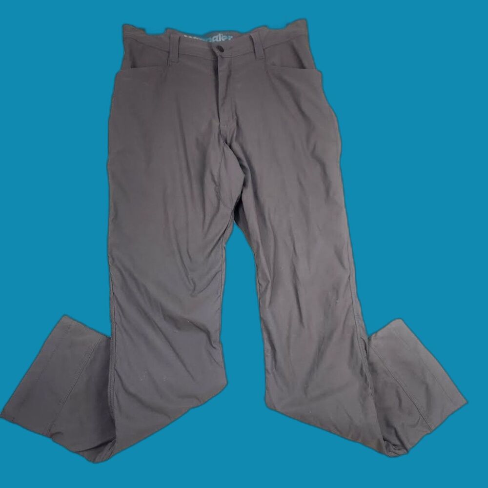 Wrangler Outdoor Gray Fleece Lined Pants Size 32/34 Gorpcore Utility Athleisure